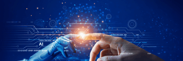 AIによるバーチャルデータルームの進化を表すイメージ